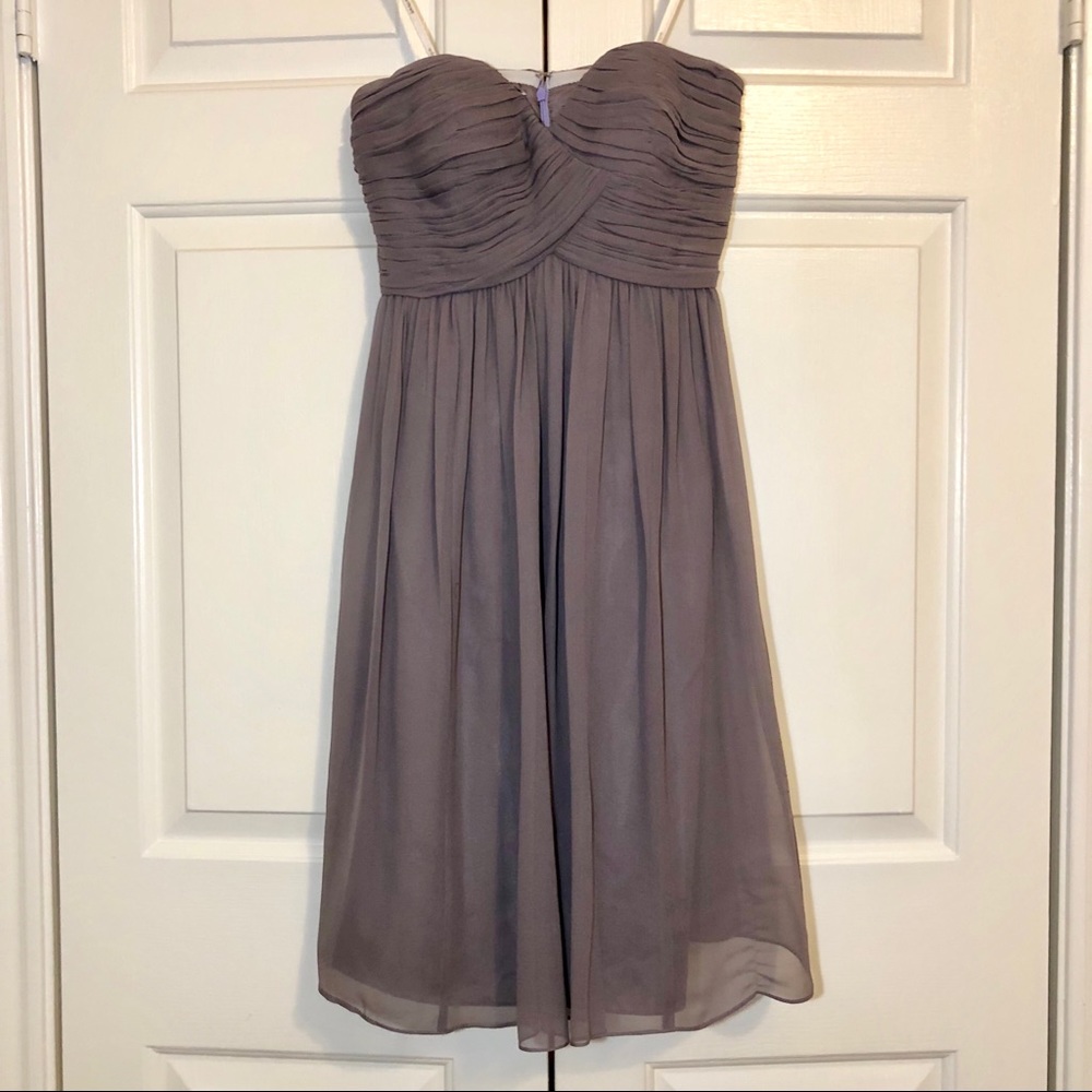 Strapless Chiffon Dress